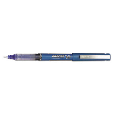 Pilot® Precise V5 Stick Roller Ball Pen, Extra-Fine 0.5mm, Blue Ink/Barrel, Dozen