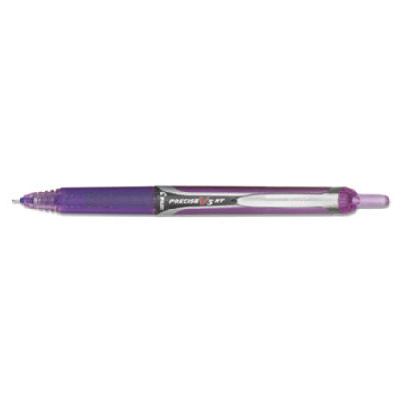 Pilot® Precise V5RT Retractable Roller Ball Pen, 0.5mm, Purple Ink/Barrel