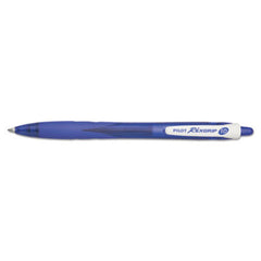 Pilot® RexGrip BeGreen Retractable Ballpoint Pen, Medium 1mm, Blue Ink/Barrel, Dozen