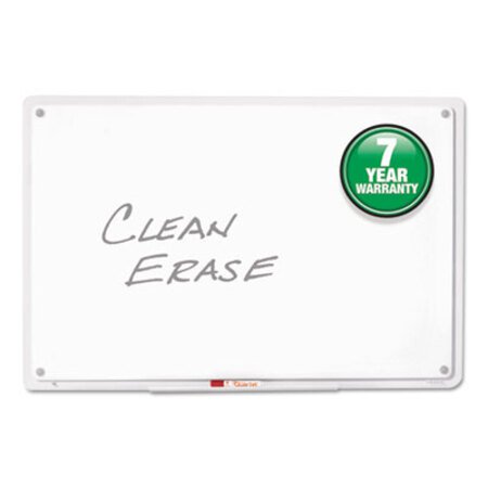 Quartet® iQ Total Erase Board, 11 x 7, White, Clear Frame