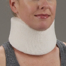 DeRoyal Cervical Collar DeRoyal® High Contoured / Firm Density Adult Large One-Piece 4 Inch Height 17 to 19 Inch Length