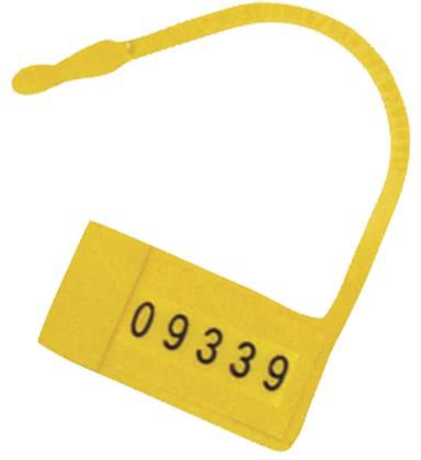 Omnimed Safety Control Seal Omnimed® Snap Lock Yellow Plastic 7/8 W X 1-1/4 L Inch - M-213451-2997 - Pack of 100