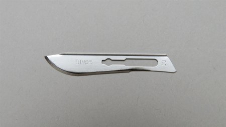 Aspen Surgical Products Surgical Blade Bard-Parker® SafetyLock™ Rib-Back® Carbon Steel No. 10 Sterile Disposable Individually Wrapped - M-213945-3335 - Case of 150