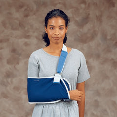 DeRoyal Shoulder Immobilizer DeRoyal® X-Large Canvas / Foam Contact Closure Left or Right Arm