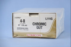Ligating Reel with Suture LigaPak Chromic Gut Absorbable Uncoated Size 4 - 0 54 Inch Suture