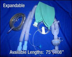 Vyaire Medical Vital Signs® Anesthesia Breathing Circuit Corrugated Tube 40 Inch Tube Dual Limb Adult 3 Liter Bag Disposable