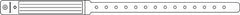 Precision Dynamics Identification Wristband Securline® Write On Band Permanent Snap Without Legend - M-42349-1276 - Box of 250