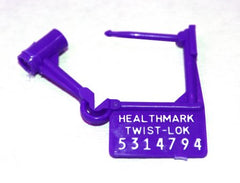 Healthmark Industries Tamper Evident Seal Twist-Loks Numbered Lavender Plastic 1 Inch - M-216609-3536 - Pack of 100