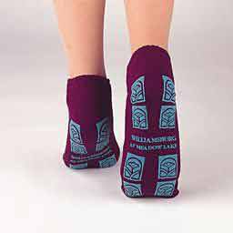 Principle Business Enterprises Slipper Socks TredMates® 2X-Large Gray Ankle High