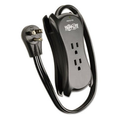 Tripp Lite Protect It! Travel-Size Surge Protector, 3 Outlets/2 USB, 1.5 ft Cord, 1050 J