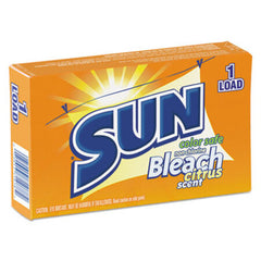 SUN® Color Safe Powder Bleach, Vend Pack, 1 load Box, 100/Carton