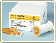 Suture without Needle Polydek® Braided Polyester Nonabsorbable Coated Size 2 18 Inch Suture