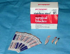 Propper Manufacturing Surgical Blade propper Stainless Steel No. 15 Sterile Disposable Individually Wrapped - M-116453-4305 - Box of 150