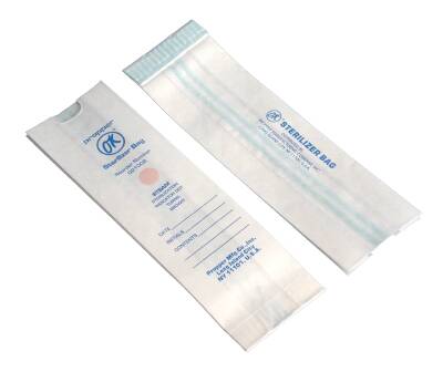 Propper Manufacturing Sterilization Pouch OK® Steam 1-1/2 X 5-2/5 X 12 Inch White Tape Seal Paper