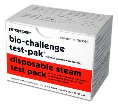 Propper Manufacturing Bio-Challenge Test-Pak® Sterilization Biological Test Pack Steam 4 Inch