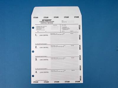 Propper Manufacturing Sterilization Record Envelope Steam