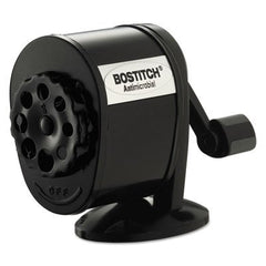 Bostitch® Antimicrobial Manual Pencil Sharpener, Manual, 5.44" x 2.69" x 4.33", Black