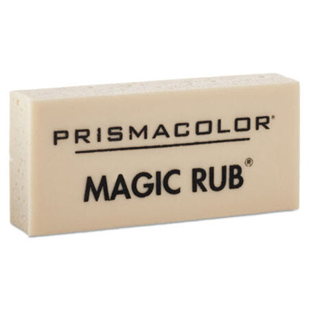 Prismacolor® MAGIC RUB Eraser, Rectangular, Medium, Off White, Vinyl, Dozen