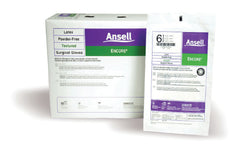 Ansell Surgical Glove ENCORE® Size 8.5 Sterile Pair Latex Extended Cuff Length Fully Textured Ivory Chemo Tested - M-221026-1103 - Pair