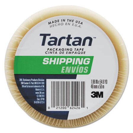 Tartan™ 3710 Packaging Tape, 3" Core, 1.88" x 54.6 yds, Clear