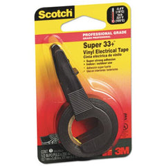 Scotch® Super 33+ Vinyl Electrical Tape, 1" Core, 0.5" x 5.5 yds, Black