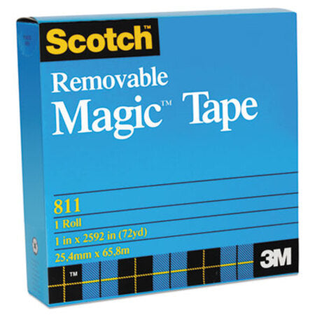 Scotch® Removable Tape, 1" Core, 0.75" x 36 yds, Transparent