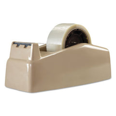 Scotch® Two-Roll Desktop Tape Dispenser, 3" Core, High-Impact Plastic, Beige