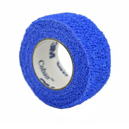 3M Cohesive Bandage 3M™ Coban™ 2 Inch X 5 Yard Standard Compression Self-adherent Closure Blue NonSterile