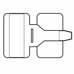 O&M Halyard Inc Leg Strap 2 X 3 Inch, Plastic, Contains Hydrogel Adhesive