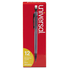 Universal™ Mechanical Pencil, 0.7 mm, HB (#2.5), Black Lead, Smoke Barrel, Dozen