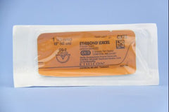 Suture with Needle Ethibond Nonabsorbable Coated Green Suture Braided Polyester Size 1 18 Inch Suture 1-Needle 17 mm Length 1/2 Circle Reverse Cutting Needle
