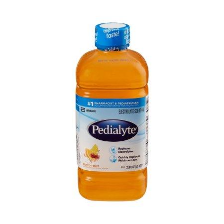 Abbott Nutrition Pediatric Oral Electrolyte Solution Pedialyte® Fruit Flavor 1 Liter Bottle Ready to Use