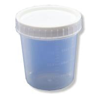 Cardinal Specimen Container Precision™ Plastic 354 mL (12 oz.) Screw Cap Unprinted Sterile