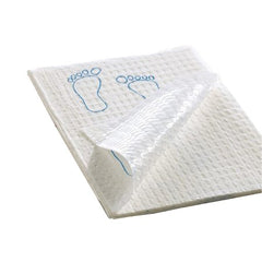 Graham Medical Products Procedure Towel Footprint® 13-1/2 X 18 Inch White / Blue Footprints NonSterile