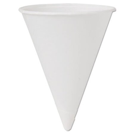 Dart® Cone Water Cups, Cold, Paper, 4oz, White, 200/Bag, 25 Bags/Carton