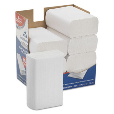 Georgia Pacific® Professional Series Premium Paper Towels,M-Fold,9 2/5x9 1/5, 250/Bx, 8 Bx/Carton