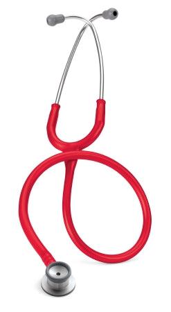 3M Classic Stethoscope 3M™ Littmann® Classic II™ Red 1-Tube 28 Inch Tube Double-Sided Chestpiece