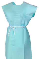 Patient Exam Gown McKesson One Size Fits Most Teal Disposable