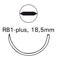 Suture with Needle Monocryl Absorbable Uncoated Undyed Suture Monofilament Poliglecaprone Size 5 - 0 27 Inch Suture 1-Needle 17 mm Length 1/2 Circle Taper Point Needle