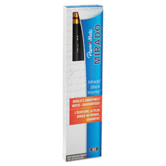 Paper Mate® Mirado Black Warrior Pencil, HB (#2), Black Lead, Black Matte Barrel, Dozen
