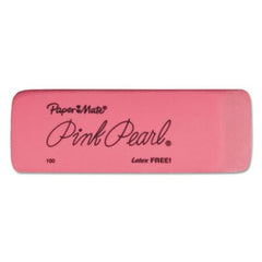Paper Mate® Pink Pearl Eraser, Rectangular, Medium, Elastomer, 3/Pack