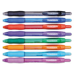Paper Mate® Profile Retractable Ballpoint Pen, 1.4mm, Assorted Ink/Barrel, 8/Set