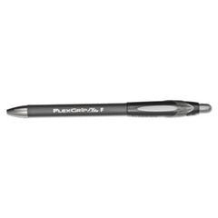 Paper Mate® FlexGrip Elite Retractable Ballpoint Pen, 0.8mm, Black Ink/Barrel, Dozen