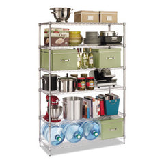 Alera® NSF Certified 6-Shelf Wire Shelving Kit, 48w x 18d x 72h, Silver