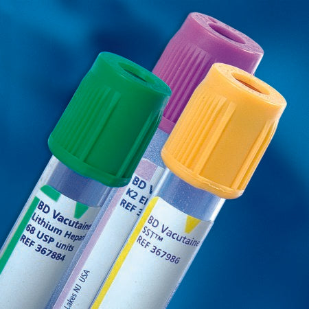 Becton Dickinson BD Vacutainer® Venous Blood Collection Tube Whole Blood Tube K2 EDTA Additive 13 X 75 mm 3 mL Lavender BD Hemogard™ Closure Plastic Tube