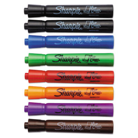 Sharpie® Flip ChartMarker, Broad Bullet Tip, Assorted Colors, 8/Set