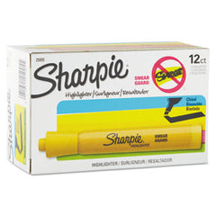 Sharpie® Tank Style Highlighters, Chisel Tip, Yellow, Dozen