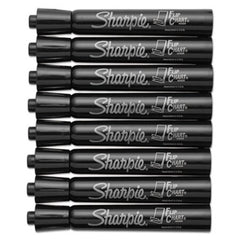 Sharpie® Flip ChartMarker, Broad Bullet Tip, Black, 8/Pack