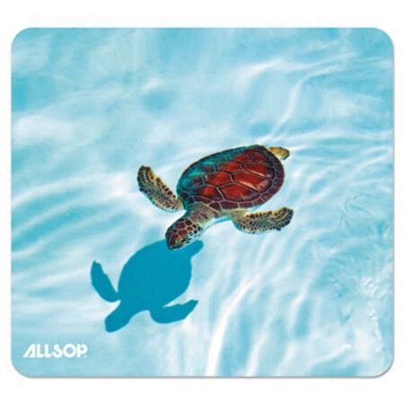 Allsop® Naturesmart Mouse Pad, Turtle Design, 8 1/2 x 8 x 1/10
