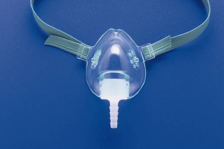 Teleflex Medical NonRebreather Oxygen Mask Elongated Style Pediatric Adjustable Head Strap